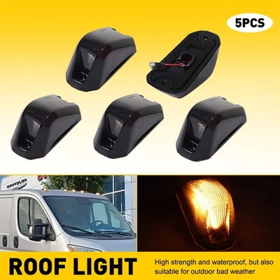5x luzes de teto âmbar fumê OEM para Dodge 1500 RAM Promaster 2500 3500 14-23 - Imagem 1 de 4
