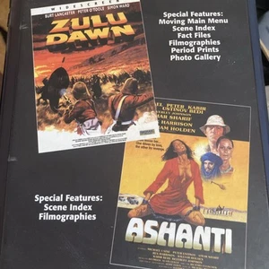ZULU DAWN & Ashanti DVD box set BURT LANCASTER / Michael Caine / Peter Ustinov - Picture 1 of 3
