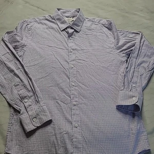 Faherty Shirt Men Medium Pink Plaid Check Movement Button Down Supima Cotton L/S - Picture 1 of 13