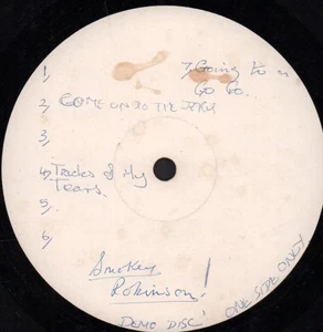 Smokey Robinson and the Miracles Demo Disc LP vinyl UK one sided white label - Picture 1 of 2