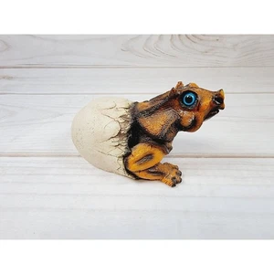 Vintage Triceratops Dinosaurier schlüpft aus Ei 1989 Schattenbaum Kreationen - Bild 1 von 15