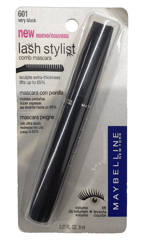NEW MAYBELLINE Lash Stylist Comb Mascara-601 VERY BLACK - Image 1 of 1