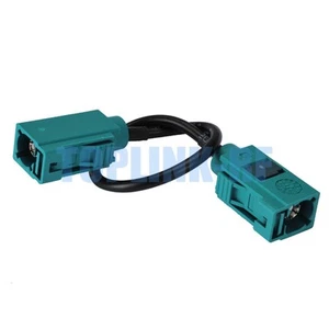 Fakra Z Female to Fakra Z Female Jack Coax Cable RG174 for Radio Neutral Coding - Zdjęcie 1 z 3