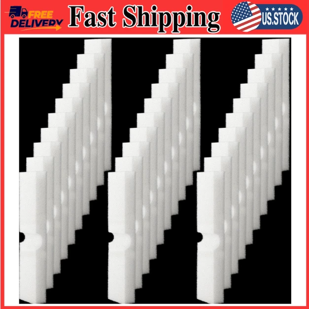 30pk White Aquarium Foam Filter Pads 30ppi Replacement for Fluval FX4 FX5 FX6