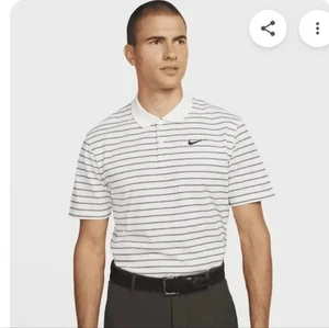 Nike Dri-FIT Victory Striped Golf Polo NWT Small - Picture 1 of 5