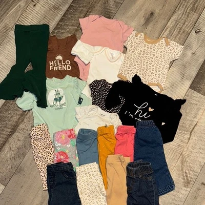 LOTE 19 piezas Bebé NIÑA - Talla NB-3 meses Foto 1 de 4