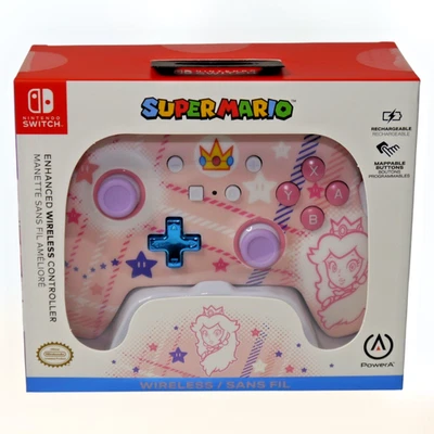 verbesserter PowerA Nintendo Switch Controller Wireless Princess Peach Mario NEU - Bild 1 von 2