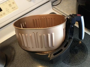 Air Fryer Replacement Basket Steel Non-Stick for Power XL 5.3QT Gowise 5.8QT - Picture 1 of 9