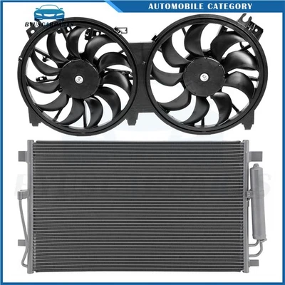Kit de ventilador de refrigeração condensador CA elétrico Nissan Altima 2007 2008 2009-2013 - Imagem 1 de 4