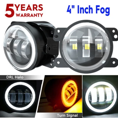 For 2007-2011 Dodge Nitro 4" Inch LED Fog Lights Front Bumper Driving Lamps Kit - Image 1 of 4