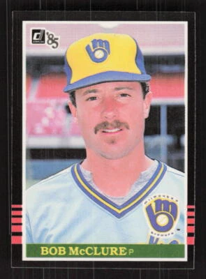 1985 Donruss #536 Bob McClure Milwaukee Brewers - Image 1 of 2