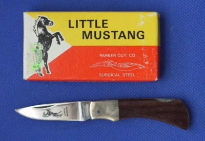 Vintage Parker Cutlery, Little Mustang, Micarta, lockback, NOS, NIB - Image 1 of 2