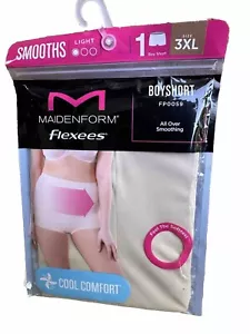 Size 3XL Maidenform Flexees Smoothing Thigh Slimmer Cool Comfort Shapewear- Nude - Picture 1 of 2
