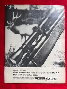 Vintage 1967 K4 Weaver Scopes Print Ad - Picture 1 of 7