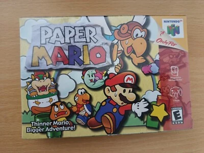 Paper Mario - N64 - Nintendo 64 - NTSC New, sealed, MINT - Image 1 of 4