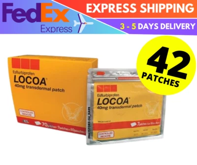 LOCOA 6 Pack (42 Patches)40mg Transdermal Joint Pain Relief - FAST SHIPPING - Image 1 of 4