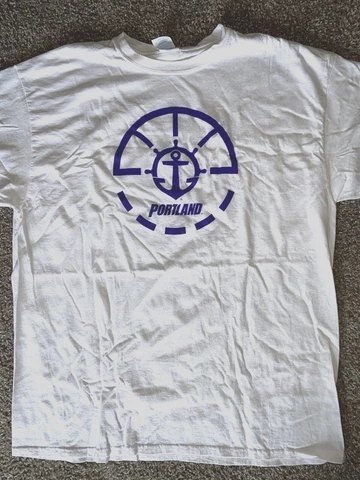 Portland Pilots NCAA Basketball Shirt Mens size XL White Cover