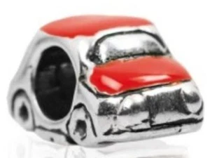 ORIGINAL TEDORA FIAT 500  925 SILVER ENAMELLED BEAD FIT EUROPEAN BEADS 103 - Picture 1 of 1