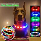 puppy Tie Noctilucent Strap Usb Rechargeable Dog Collars Pet Glow Necklace