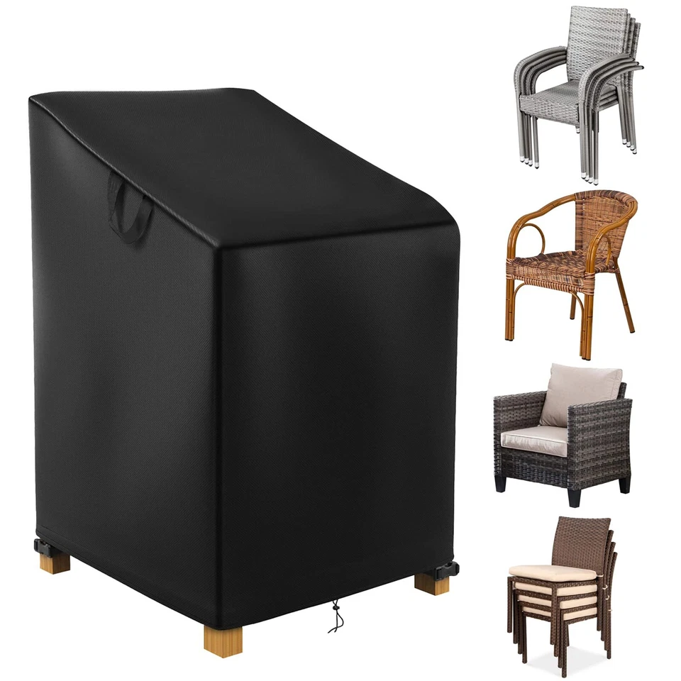 RAWEAO Gartenstuhle Abdeckung Wasserdicht Gartenstühle Schutzhülle für Stapelstühle ...