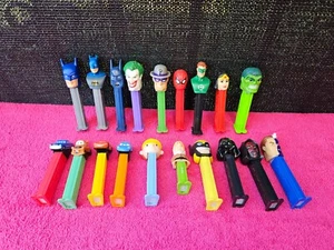 PEZ Candy Dispensers Various Characters Lot Of 19 Figures Star Wars Batman Cars - Picture 1 of 11