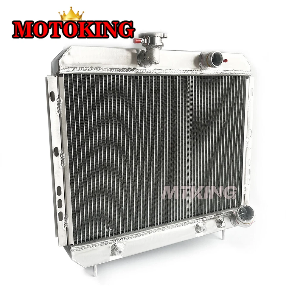 Radiador de aluminio compatible con Jaguar XKE E-TYPE 4,2 L Serie II 1969-1971 1970 AT/MT Foto 1 de 4