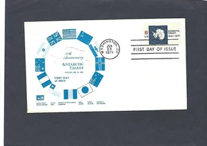 #1431 8c EMISIÓN DEL TRATADO ANTÁRTICO FDC WASHINGTON, DC 23-1971 ASPP CACHÉT - Imagen 1 de 1