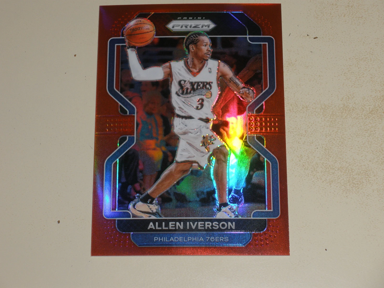 2021-22 Panini Prizm Red Prizm #255 Allen Iverson 188/299
