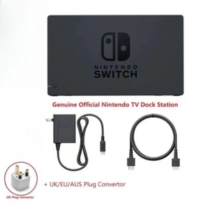 Original Nintendo Switch Charging Dock+AC Adapter Power Cable+HDMI CABLE Set TV - Picture 1 of 10
