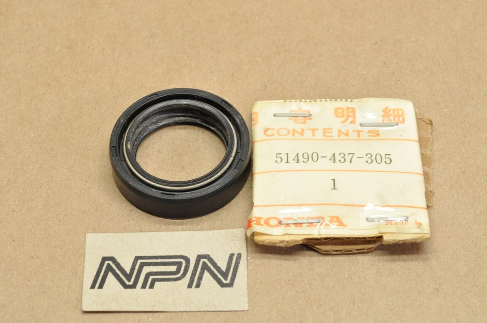 Sello de aceite de horquilla delantera NOS Honda 1984-85 XL125 XL125S 51490-437-305 Foto 1 de 1
