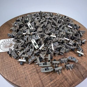 25ea Stackpole Slide Switch SPDT 3-Pin On-Off 4A/125VAC 1A/125VDC USA-Made!274 - Picture 1 of 12