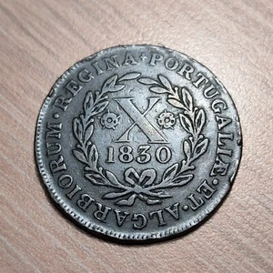 PORTUGAL MARIA II 10 REIS 1830 MBC - Imagen 1 de 2
