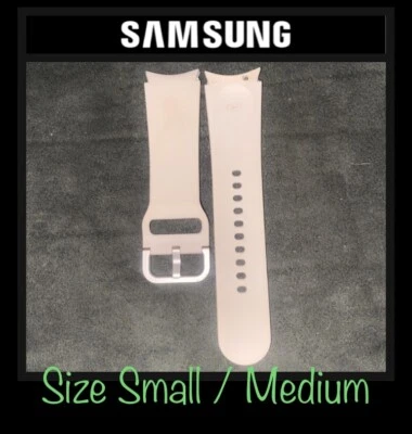 Oem Samsung Galaxy Watch Band 20mm S/M Pink/Gold Curved Fits Galaxy 2-6+Active - Image 1 of 4