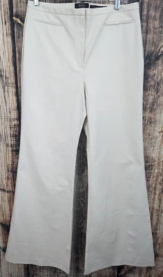 Body By Victoria The Brooke Fit Pants Womens 12 Tan Chino Wide Flare Leg Y2K - Image 1 of 4
