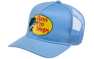 Bass Pro Shops Mesh Truckers Cap - Light Blue - Genuine USA Product - Picture 1 of 3