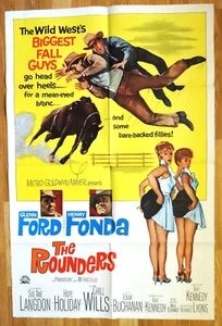 THE ROUNDERS - Glenn Ford & Henry Fonda - 27x41" Original Filmplakat 1965 - Bild 1 von 1
