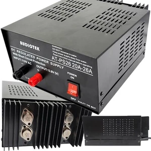 AT-PS26 13.8V 26A  amp Heavy Duty DC Regulated Power Supply Grade with Cable New - Picture 1 of 7