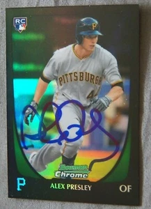 Pittsburgh Pirates Alex Presley 2011 Bowman Chrome Refractor Auto Rookie Card - Imagen 1 de 1