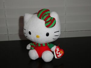 ORIGINAL TY THE BEANIE BABIES COLLECTION 2012 SANRIO 6'' HOLIDAY HELLO KITTY