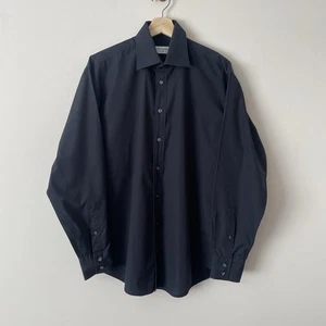 Yves Saint Laurent Shirt Vintage Men’s Medium M 90’s Black Long Sleeve YSL - Picture 1 of 8