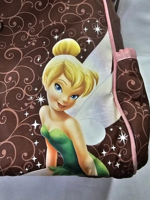 Mochila tiracolo Disney Tinkerbell Sininho bolsa fralda fadas marrom rosa  - Imagem 1 de 4