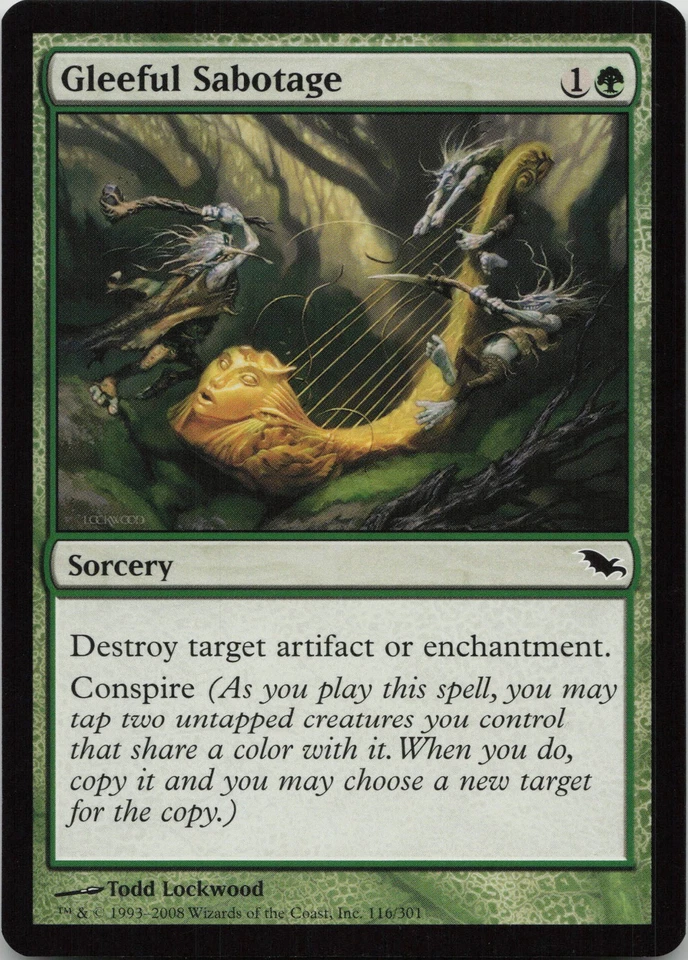Gleeful Sabotage C Shadowmoor 116 - LP MTG - Image 1 of 1