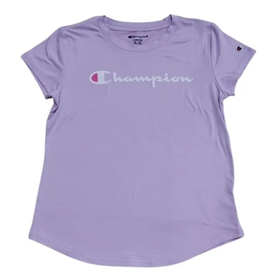 Top activo suave ligero cuello redondo Champion para niñas Foto 1 de 3