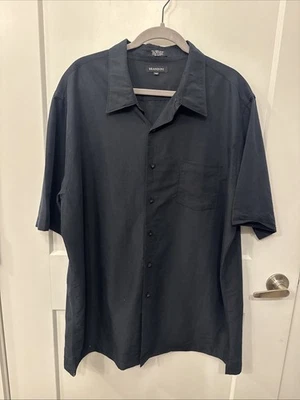 Brandini Hombre Negro Manga Corta Modal Mezcla Rayón Talla XXLT Foto 1 de 4