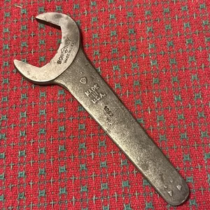 "Llave de máquina Bonney Check Nut vintage 1-5/8"" EE. UU. 🇺🇸 escudo en relieve CV" - Imagen 1 de 13