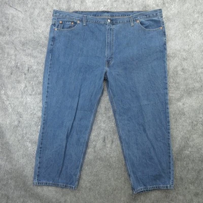 Levis 550 Jeans Mens 56x30 Blue Relaxed Fit Tapered Leg Denim Five Pocket Pants - Image 1 of 4