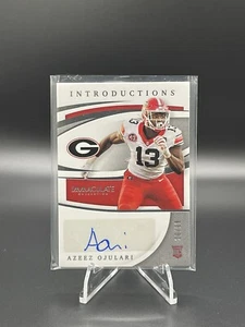 2021 Immaculate Collegiate Introductions /99 Azeez Ojulari Rookie Auto RC Giants - Picture 1 of 3