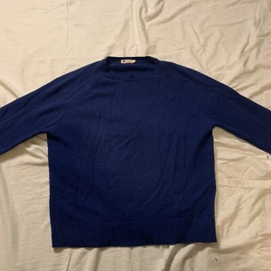 Mens Vintage J. Crew 100% Lambswool Pullover Crewneck Sweater Blue Size XL - Picture 1 of 14
