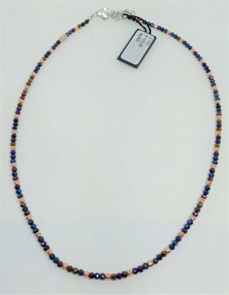 SANTOMA COLLANA ARGENTO 925 UOMO CON PIETRE NUOVA COLLEZIONE GIOIELLO ITALIANO - Immagine 1 di 1