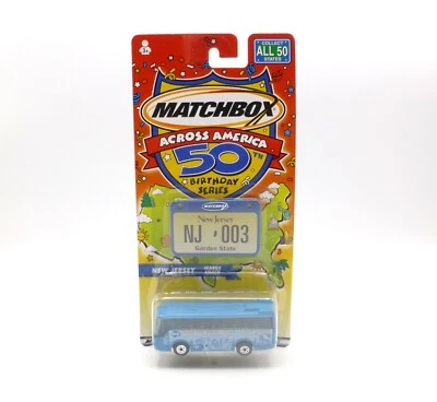 Matchbox Across America New Jersey Coach Bus 50th Birthday Series 2001 - Image 1 of 4